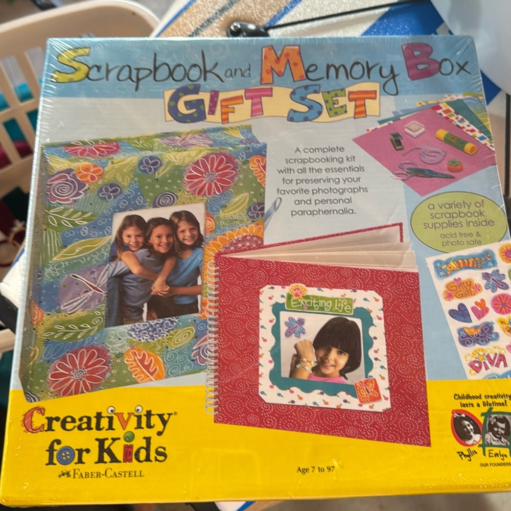Scrapbook and memory box gift set